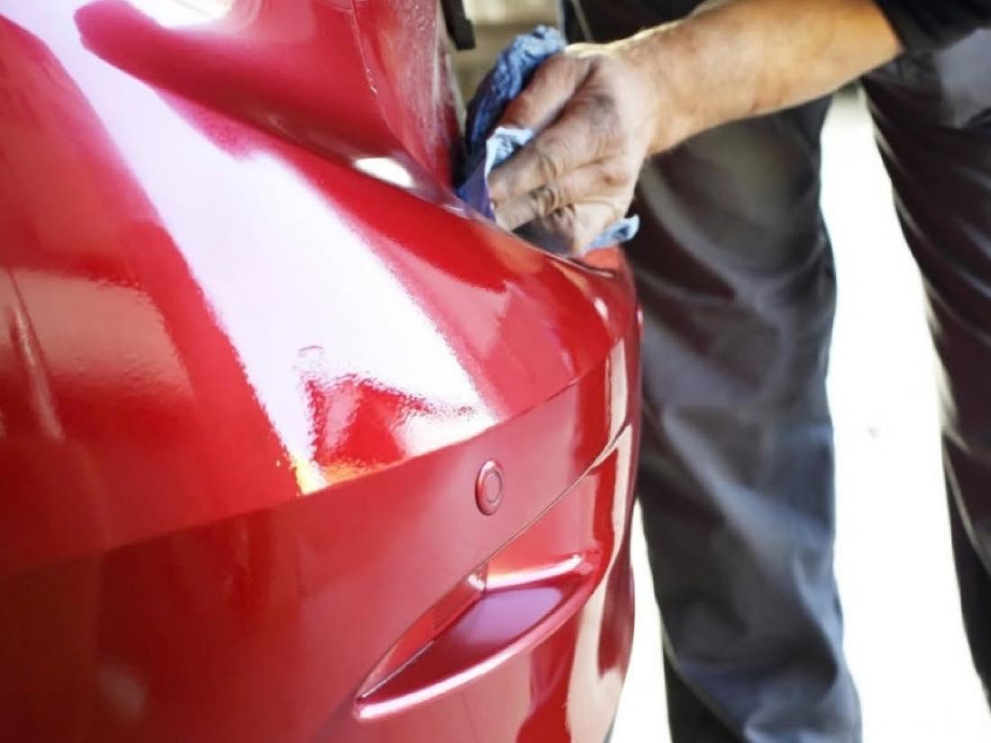 Final polish: Machine polish after refinishing